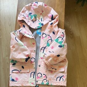 Kids Pink Patterned Jacket